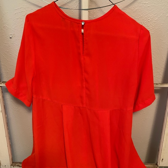 Vince Camuto Scarlet Short Sleeve Tunic Blouse Top - Picture 2 of 4